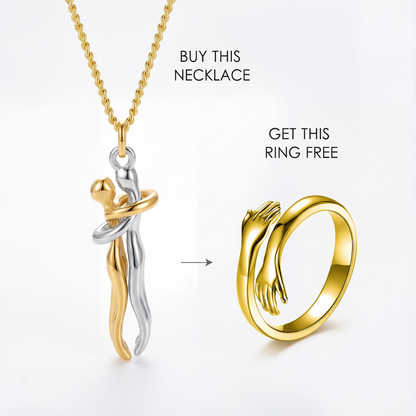 Couple's Hug Necklace