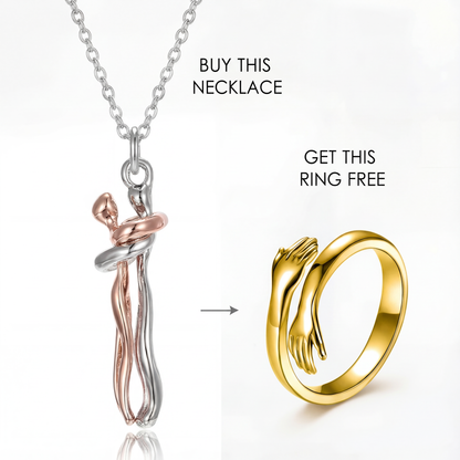 Couple's Hug Necklace
