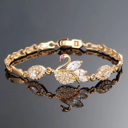 Gold Swan Bracelet