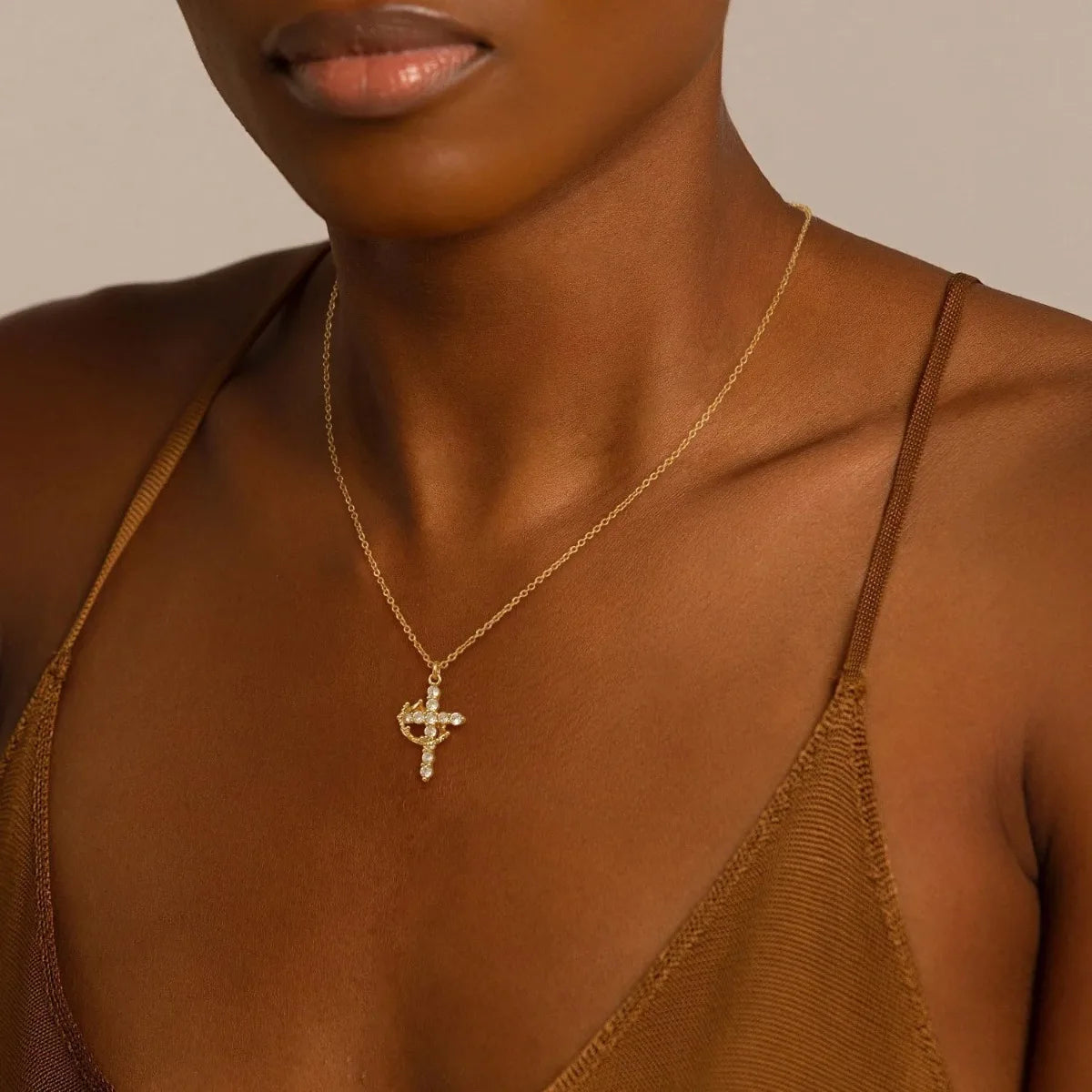 Sparkling Cross Necklace