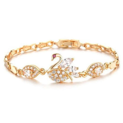 Gold Swan Bracelet