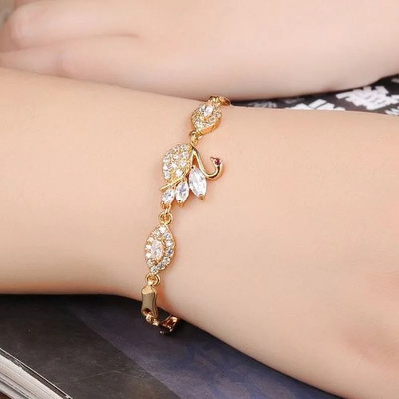 Gold Swan Bracelet