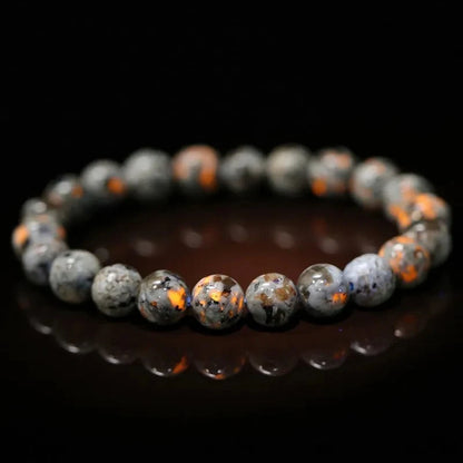 Natural Stone Bead Bracelet – Stretch Fit, 6–10mm Beads, Everyday Wear